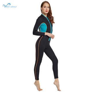 Factory Supply Women 3MM Neoprene Long Sleeve Diving Surfing Suit Front Zipper Cold Water Warmth Wetsuit