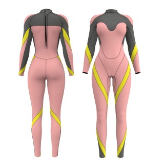 2022 New Custom colorful full tape neoprene surf wetsuit chest zip 3/2mm4/3mm5/4mm limestone liquid surfing women wetsuit supplier