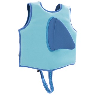 Kids Blue Shark Cartoon Swim Safety Learning To Swim Life Jackets for Swimwear Life Saving PFD Supplier