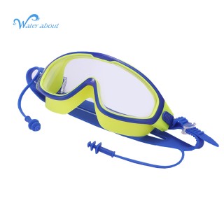 HD anti-fog lens clear view men women kid non myopic silicone straps swimming goggles