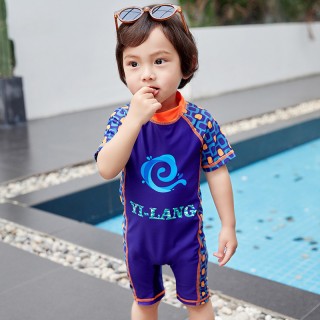 Wholesale Children's Swimsuits Boys One-Piece Middle-aged Children's Hot Springs Baby Swimsuits Kids Swimwear Baby Surfing Suits