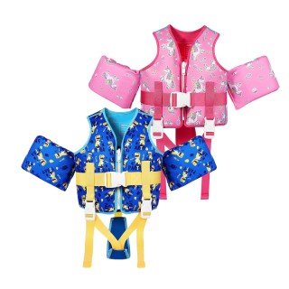 OEM ODM Service Swim Vest Thin Neoprene Flotation Jackets Training Life Vest for Kids (5-8 Years)